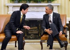 奥巴马被曝与安倍密谈钓岛美在中日间走钢丝